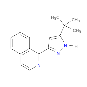 Isoquinoline, 1-[5-(1,1-dimethylethyl)-1H-pyrazol-3-yl]-