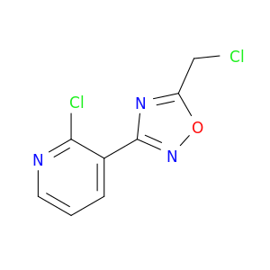 2-Chloro-3-[5-(chloromethyl)-1,2,4-oxadiazol-3-yl]pyridine