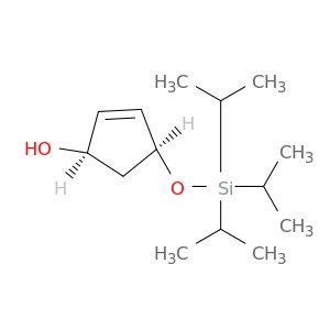 2-Cyclopenten-1-ol, 4-[[tris(1-methylethyl)silyl]oxy]-, (1R,4S)-
