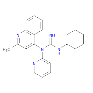 N-CYCLOHEXYL-N'-(2-METHYL-4-QUINOLINYL)-N'-PYRIDIN-2-YLGUANIDINE