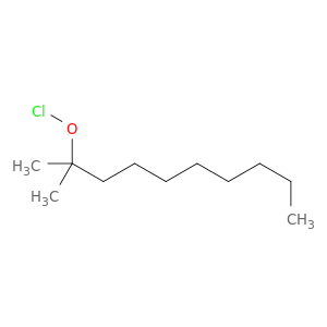 Hypochlorous acid, 1,1-dimethylnonyl ester