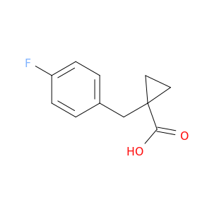 1-[(4-fluorophenyl)methyl]cyclopropane-1-carboxylic acid