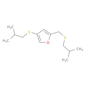 Furan, 4-[(2-methylpropyl)thio]-2-[[(2-methylpropyl)thio]methyl]-