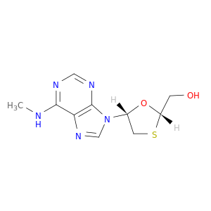 1,3-Oxathiolane-2-methanol,5-[6-(methylamino)-9H-purin-9-yl]-, (2S-cis)- (9CI)