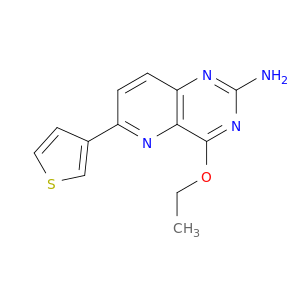 Pyrido[3,2-d]pyrimidin-2-amine, 4-ethoxy-6-(3-thienyl)-