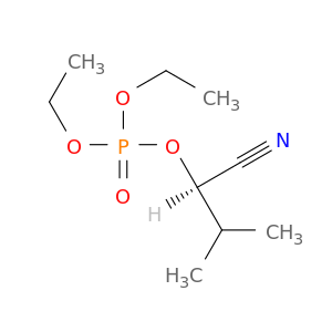 Phosphoric acid, (1R)-1-cyano-2-methylpropyl diethyl ester