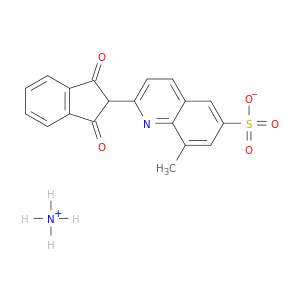6-喹啉磺酸,2-(2,3-二氢-1,3-二氧基-1H-茚-2-基)-8-甲基-,铵盐(1：1)
