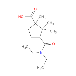 Cyclopentanecarboxylicacid, 3-[(diethylamino)carbonyl]-1,2,2-trimethyl-