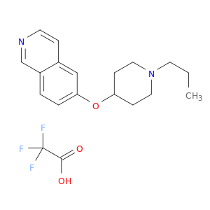 Isoquinoline, 6-[(1-propyl-4-piperidinyl)oxy]-, 2,2,2-trifluoroacetate (1:1)