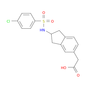 1H-Indene-5-aceticacid, 2-[[(4-chlorophenyl)sulfonyl]amino]-2,3-dihydro-
