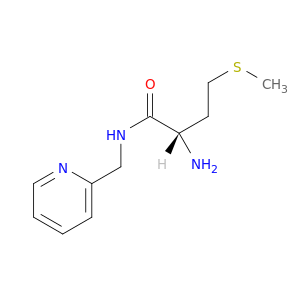 Butanamide, 2-amino-4-(methylthio)-N-(2-pyridinylmethyl)-, (2S)-