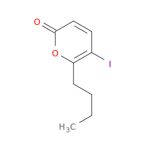 2H-Pyran-2-one, 6-butyl-5-iodo-