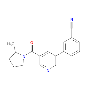 Pyrrolidine, 1-[[5-(3-cyanophenyl)-3-pyridinyl]carbonyl]-2-methyl-