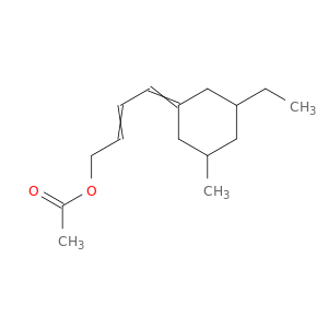 2-丁香-1-醇,4-(3-乙基-5-甲基环己基)-,1-乙酸盐