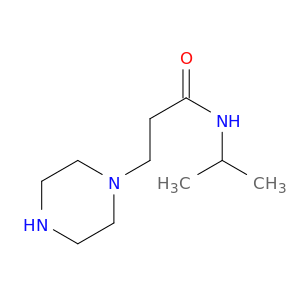 1-Piperazinepropanamide, N-(1-methylethyl)-