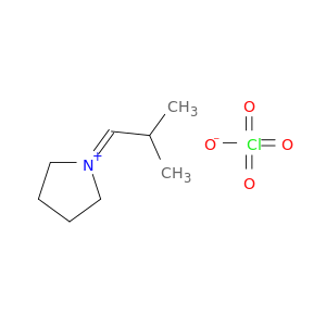 Pyrrolidinium, 1-(2-methylpropylidene)-, perchlorate