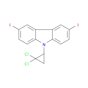 9H-Carbazole, 9-(2,2-dichlorocyclopropyl)-3,6-diiodo-