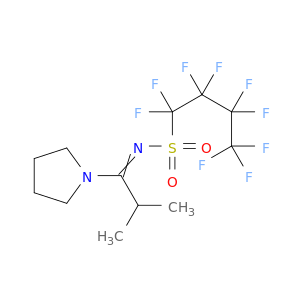 Pyrrolidine, 1-[2-methyl-1-[[(nonafluorobutyl)sulfonyl]imino]propyl]-