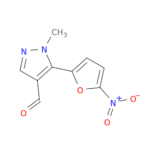1H-Pyrazole-4-carboxaldehyde, 1-methyl-5-(5-nitro-2-furanyl)-