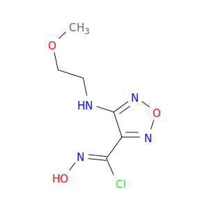 (Z)-N-Hydroxy-4-((2-methoxyethyl)amino)-1,2,5-oxadiazole-3-carbimidoyl chloride