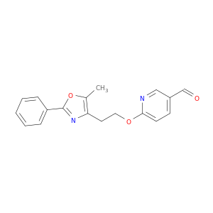 3-Pyridinecarboxaldehyde, 6-[2-(5-methyl-2-phenyl-4-oxazolyl)ethoxy]-
