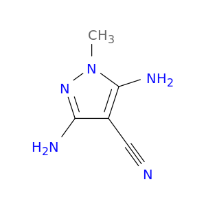 1H-Pyrazole-4-carbonitrile, 3,5-diamino-1-methyl-