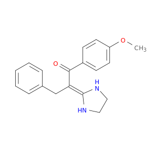 1-Propanone, 2-(2-imidazolidinylidene)-1-(4-methoxyphenyl)-3-phenyl-