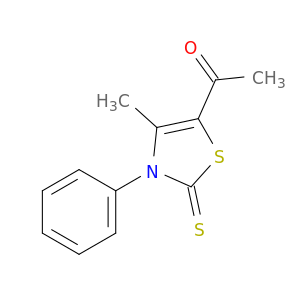 1-(4-甲基-3-苯基-2-硫代-2,3-二氢-噻唑-5-基)-乙酮
