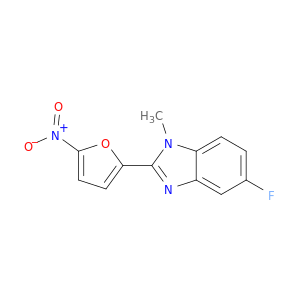 1H-Benzimidazole, 5-fluoro-1-methyl-2-(5-nitro-2-furanyl)-