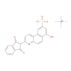 苯并[F]喹啉-9-磺酸,3-(2,3-二氢-1,3-二氧化硅-1H-Inden-2-Y1)-7-羟基-盐(1：1)