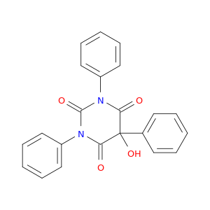 2,4,6(1H,3H,5H)-Pyrimidinetrione, 5-hydroxy-1,3,5-triphenyl-