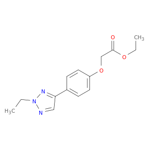 Acetic acid, [4-(2-ethyl-2H-1,2,3-triazol-4-yl)phenoxy]-, ethyl ester