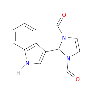 1H-Imidazole-1,3(2H)-dicarboxaldehyde, 2-(1H-indol-3-yl)-