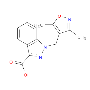 1H-Indazole-3-carboxylic acid, 1-[(3,5-dimethyl-4-isoxazolyl)methyl]-