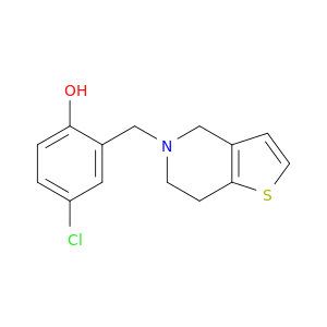 Phenol, 4-chloro-2-[(6,7-dihydrothieno[3,2-c]pyridin-5(4H)-yl)methyl]-