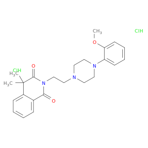 2-[2-(4-(2-METHOXYPHENYL)PIPERAZIN-1-YL)ETHYL]-4,4-DIMETHYL-1,3-(2H,4H)-ISOQUINOLINDIONE DIHYDROCHLORIDE