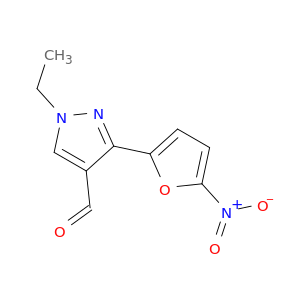 1H-Pyrazole-4-carboxaldehyde, 1-ethyl-3-(5-nitro-2-furanyl)-