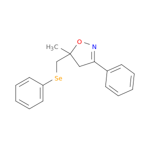 Isoxazole, 4,5-dihydro-5-methyl-3-phenyl-5-[(phenylseleno)methyl]-