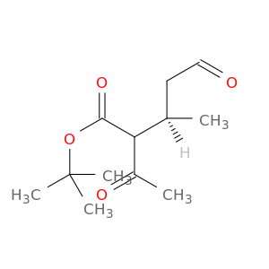 Pentanoic acid, 2-acetyl-3-methyl-5-oxo-, 1,1-dimethylethyl ester, (3R)-