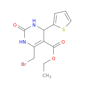 5-Pyrimidinecarboxylicacid, 6-(bromomethyl)-1,2,3,4-tetrahydro-2-oxo-4-(2-thienyl)-, ethyl ester