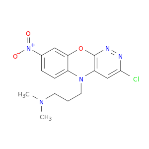 2-Chloro-7-nitro-10-(3-dimethylaminopropyl)-3,4-diazaphenoxazine