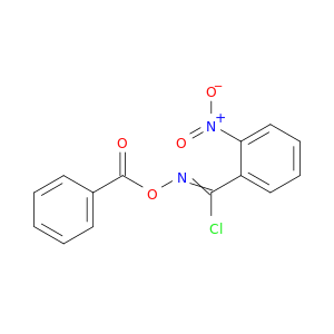Benzenecarboximidoyl chloride, N-(benzoyloxy)-2-nitro-