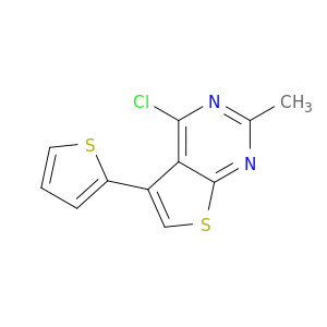 4-Chloro-2-Methyl-5-(Thiophen-2-Yl)Thieno[2,3-D]Pyrimidine