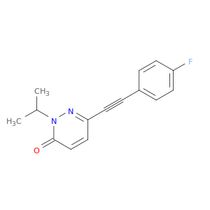 3(2H)-Pyridazinone, 6-[(4-fluorophenyl)ethynyl]-2-(1-methylethyl)-