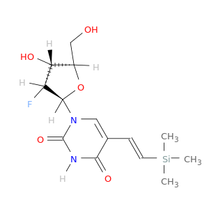 Uridine, 2'-deoxy-2'-fluoro-5-[(1E)-2-(trimethylsilyl)ethenyl]-