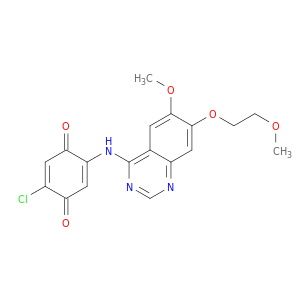 2-CHLORO-5-(6-METHOXY-7-(2-METHOXYETHOXY)QUINAZOLIN-4-YLAMINO)CYCLOHEXA-2,5-DIENE-1,4-DIONE