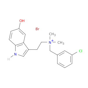 (M-CHLOROBENZYL)(2-(5-HYDROXYINDOL-3-YL)ETHYL)DIMETHYLAMMONIUM BROMIDE