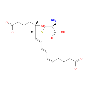 (5z,7e,9e,11r,12s)-11-[[(2r)-2-氨基-2-羧乙基]硫酮]-12-羟基-5,7,9-十六烷丙二酸
