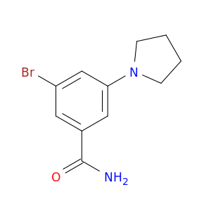 3-Bromo-5-(pyrrolidin-1-yl)benzamide
