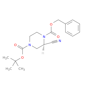 (2R)​-2-氰基-1,4-哌嗪二羧酸 4-叔丁酯 1-苄酯